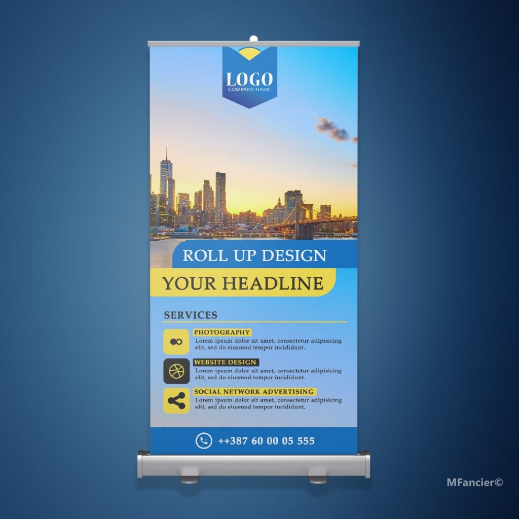 Roll up banner grafički dizajn