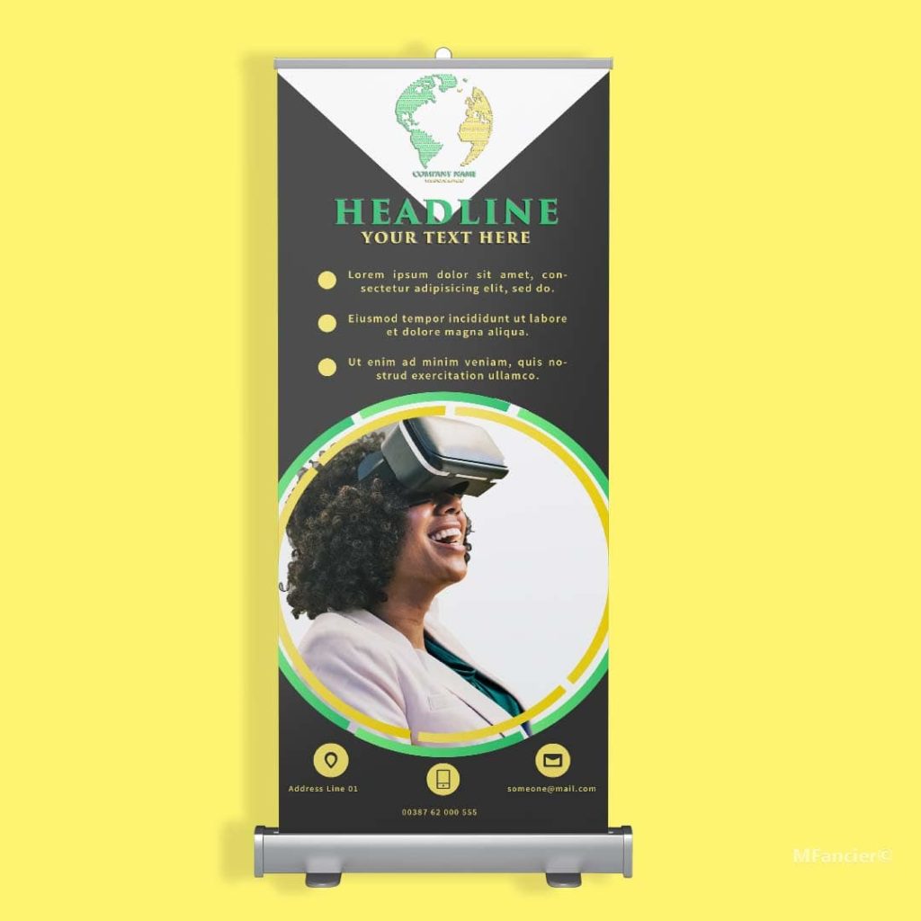 Roll up banner grafički dizajn