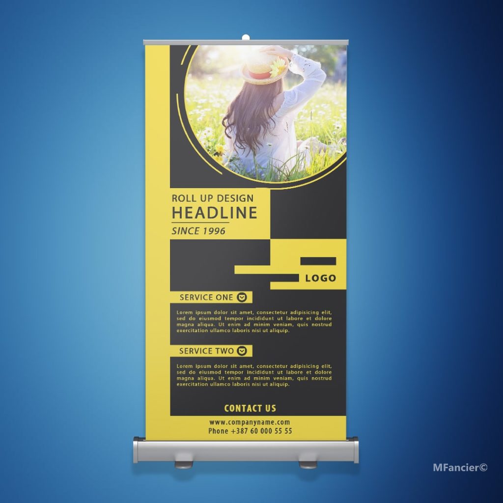 Roll up banner grafički dizajn