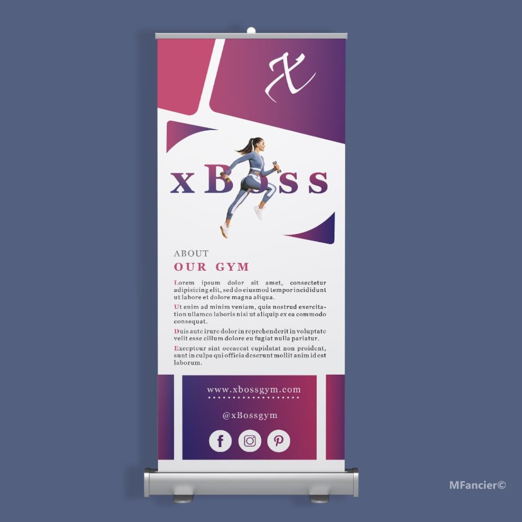 Roll up banner grafički dizajn