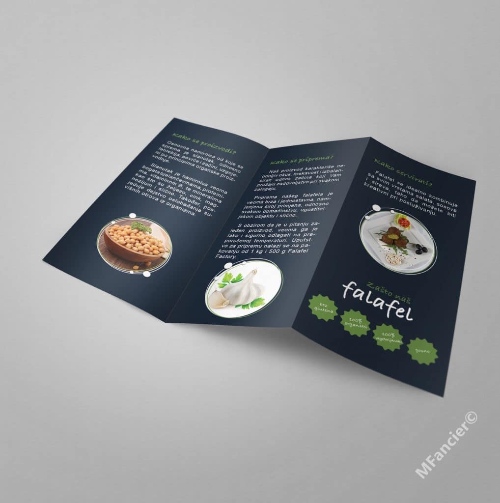 Grafički dizajn brošure pamfleta